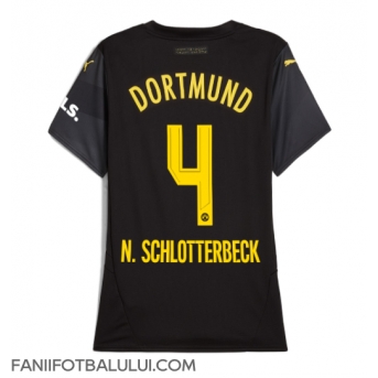 Borussia Dortmund Nico Schlotterbeck #4 Tricou Fotbal Replică 2024-25 Femei Deplasare